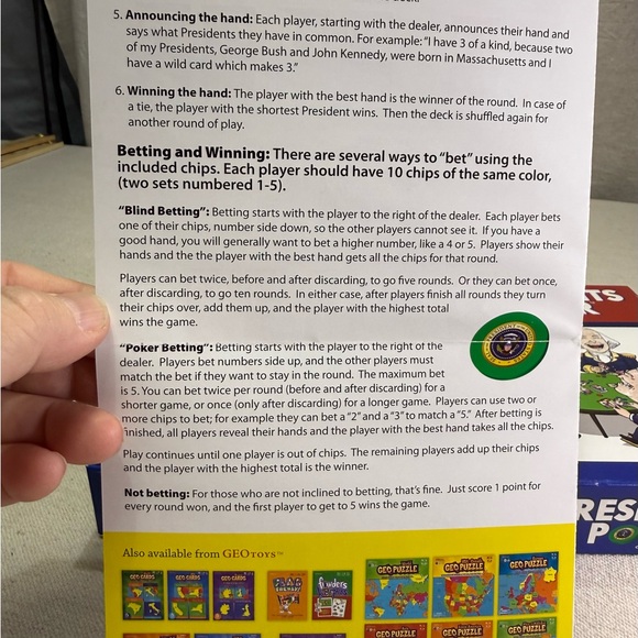 Presidents Poker Card Game - Picture 9 of 15